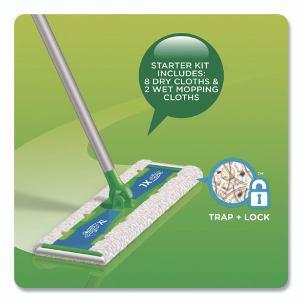 Sweeper XL Dry Refill Cloths, 16.9 x 9.8, White, 16/Box