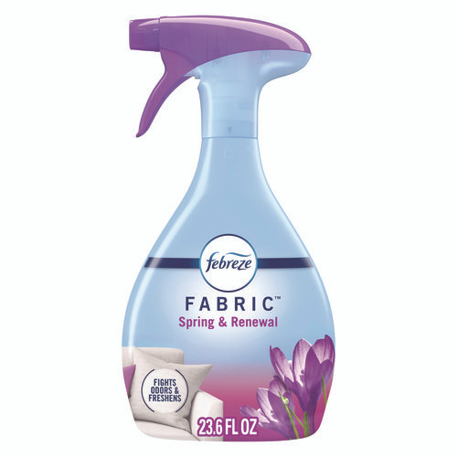 FABRIC Refresher/Odor Eliminator, Spring and Renewal, 23.6 oz Spray Bottle, 4/Carton
