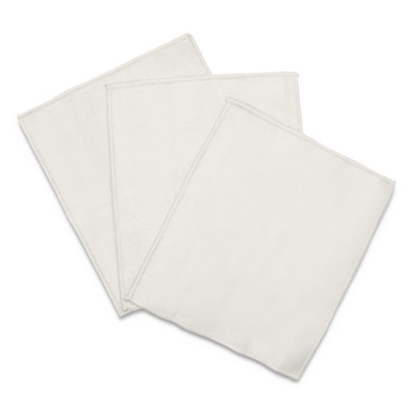 Microfiber Cleaning Cloths, 7 x 6, Unscented, Gray, 3/Pack