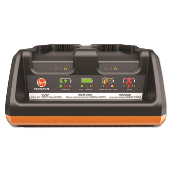 Dual Bay Charger, 9" Wide, Black