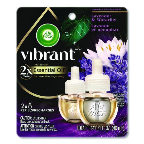 Scented Oil Refill, Lavender and Waterlily, 0.67 oz, 2/Pack