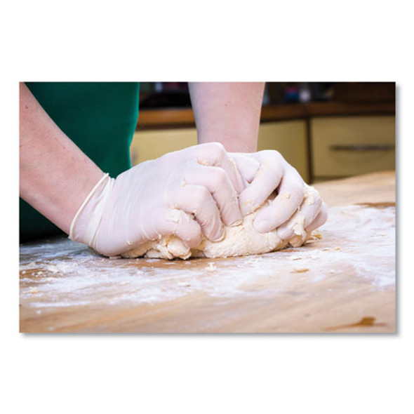 Latex Examination Gloves, Cream, Small, 100/Box