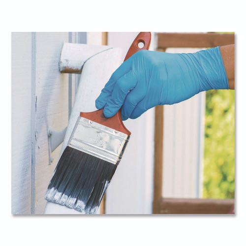 Industrial Nitrile Gloves, Medium, Blue, 100/Box