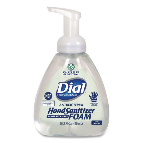 Antibacterial Foam Hand Sanitizer, 15.2 oz Pump Bottle, Fragrance-Free