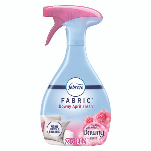 FABRIC Refresher/Odor Eliminator, Downy April Fresh, 23.6 oz Spray Bottle, 4/Carton