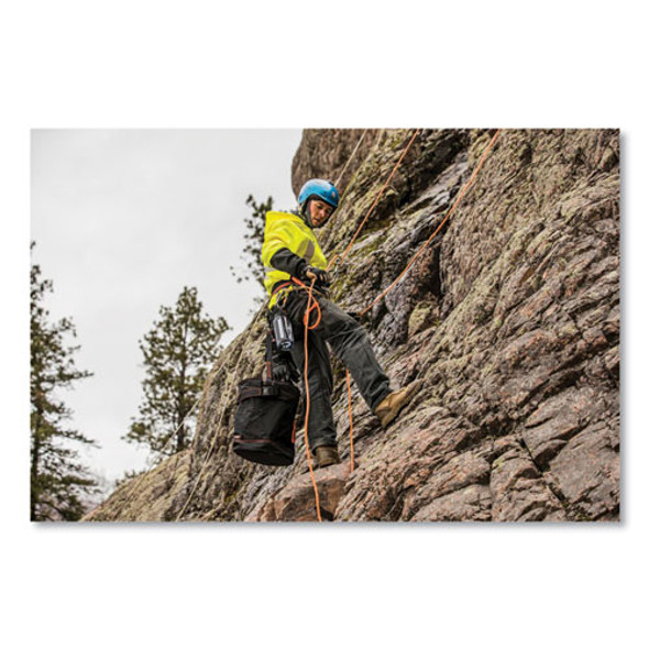 Arsenal 5970T Swiveling Hook Nylon Hoist Bucket + Top, 100 lb, Black