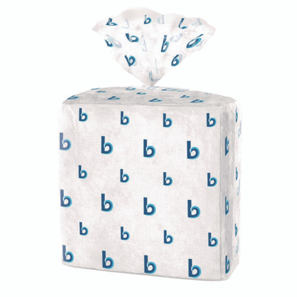 Hydrospun Wipers, 1-Ply, 12 x 13, White, 50/Bag, 18 Bags/Carton