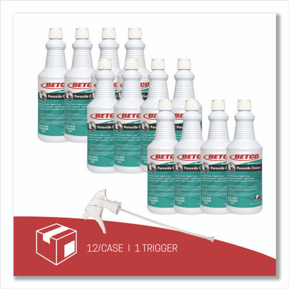 Green Earth Peroxide Cleaner, Fresh Mint Scent, 32 oz Bottle, 12/Carton