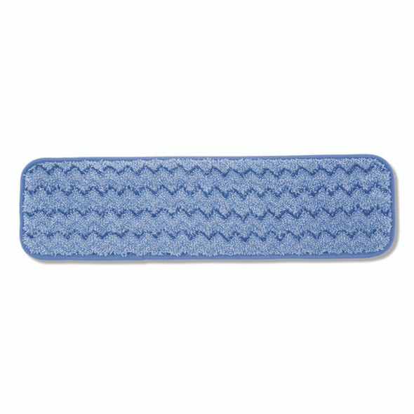 Microfiber Wet Mop Pad, 18", Blue
