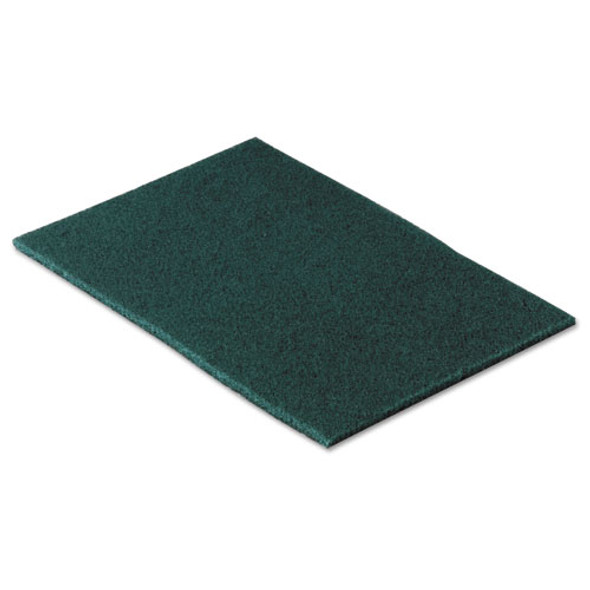 Commercial Scouring Pad 96, 6 x 9, Green, 10/Pack