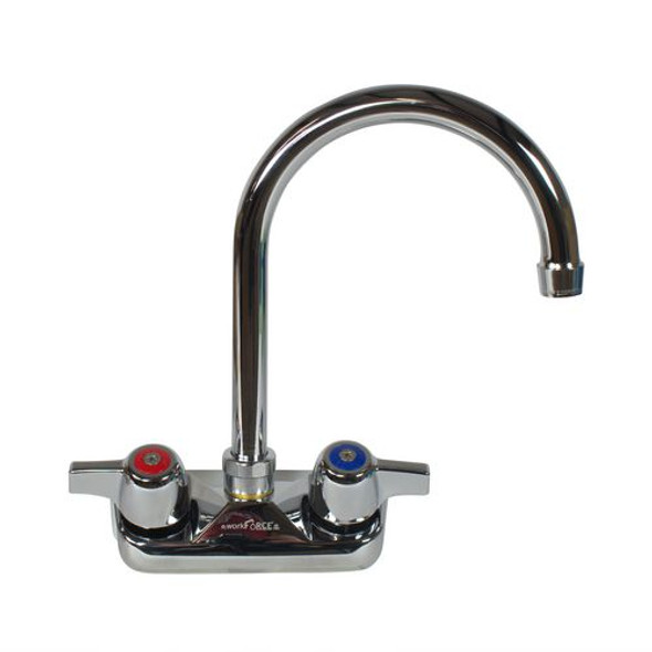 WorkForce Standard Duty Faucet, 9.5" Height/5" Reach, Chrome-Plated Brass