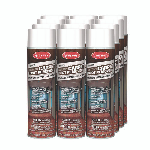 Instant Carpet Spot Remover, 18 oz Aerosol Spray, 12/Carton