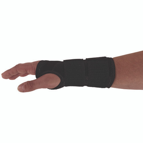 ProFlex 4015 Wrist Brace Support with Double Strap, Medium, Fits Left Hand, Black