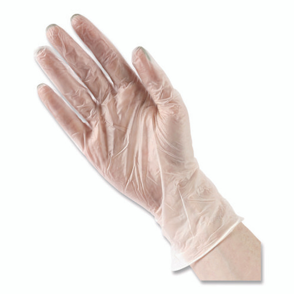 General Purpose Vinyl Gloves, Powder/Latex-Free, 2.6 mil, Small, Clear, 100/Box