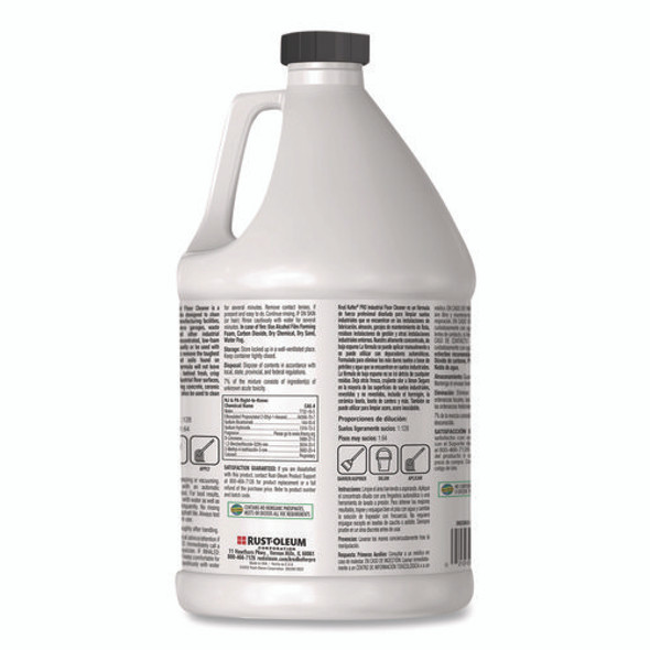 Concentrated Low Foam Industrial Floor Cleaner, Lemon Scent, 1 gal Bottle, 4/Carton