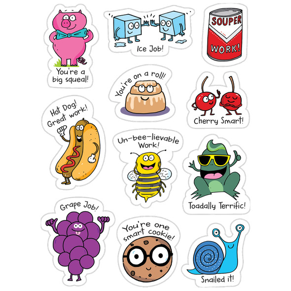 So Much Pun! Punny Reward Stickers, 55 Per Pack, 6 Packs So Much Pun! Punny Reward Stickers, 55 Per Pack, 6 Packs