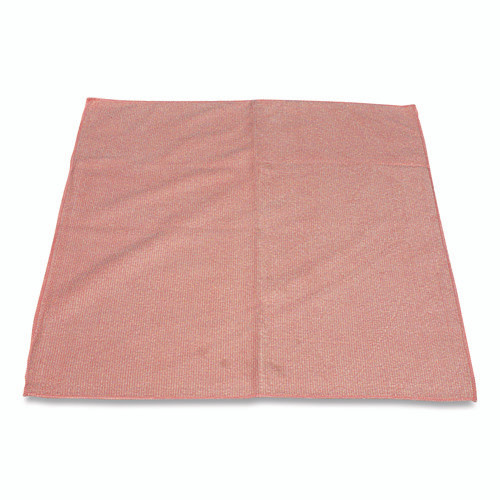 Premium Weight Microfiber Dry Cloths, 16 x 16, Pink, 12/Pack