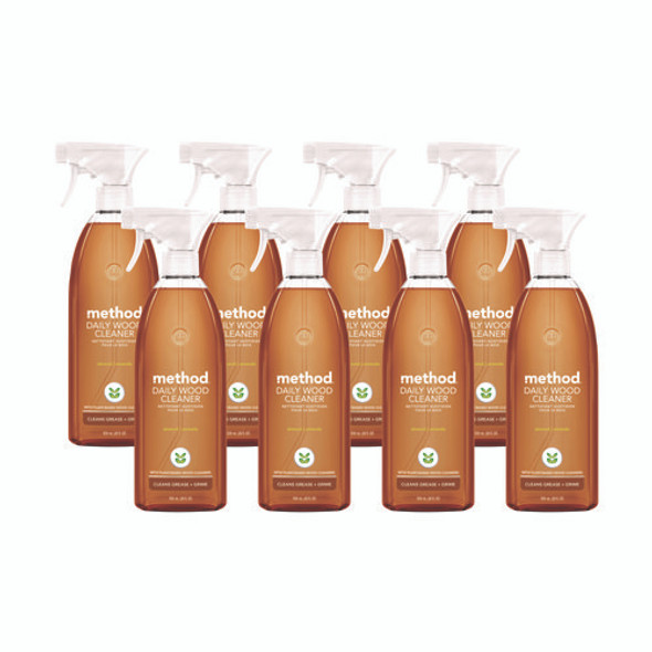 Daily Wood Cleaner, 28 oz Spray Bottle, 8/Carton