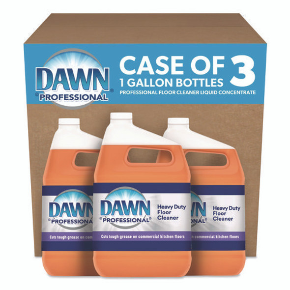 Heavy-Duty Floor Cleaner, Neutral Scent, 1 gal Bottle, 3/Carton
