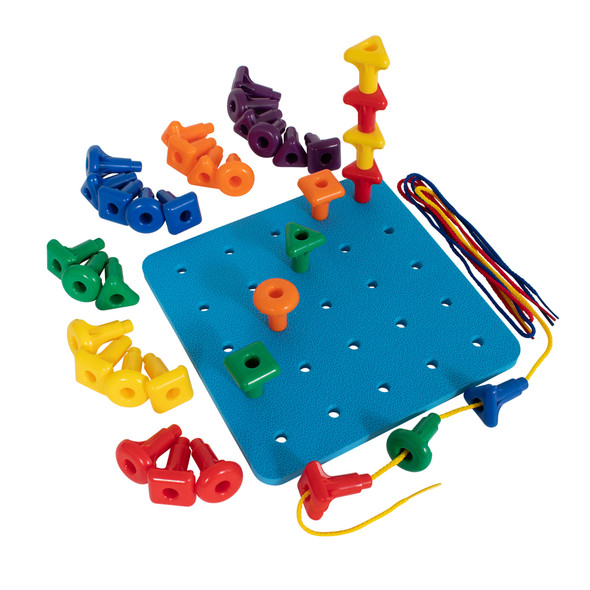 Stacking Shape Pegs & Pegboard Set Stacking Shape Pegs & Pegboard Set