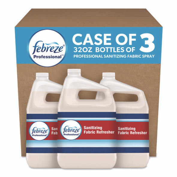 Professional Sanitizing Fabric Refresher, Light Scent, 1 gal Bottle, Ready to Use, 3/Carton