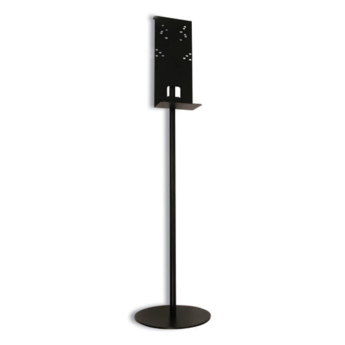 Hand Sanitizer Stand, 12" dia x 48" h, Black