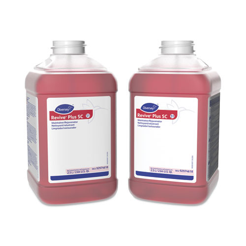 Revive Plus Super Concentrate Floor Maintainer/Rejuvenator, Citrus, 2.6 qt Bottle, 2/Carton