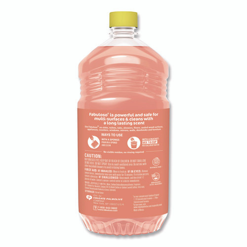 Multi-Use Cleaner, Peach Scent, 56 oz Bottle, 6/Carton