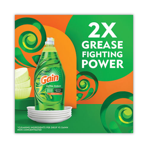 Dishwashing Liquid, Gain Original, 38 oz Bottle, 8/Carton