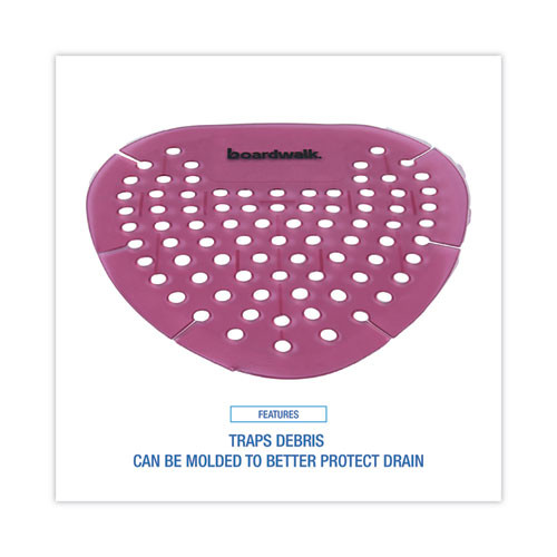 Gem Urinal Deodorizer Screen, Spiced Apple Scent, Red, 12/Box