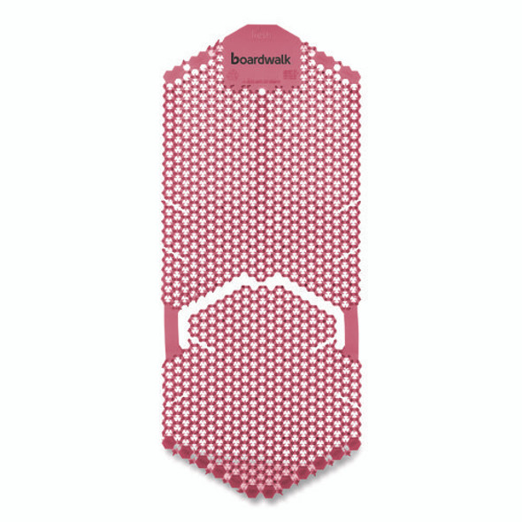Vertical Urinal Screen, Spiced Apple Scent, Red, 5.22 oz, 6/Carton