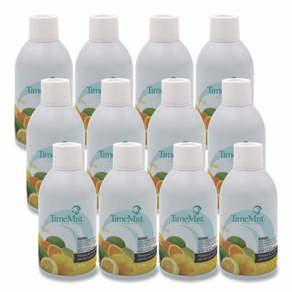 Premium Metered Air Freshener Refill, Citrus, 7.1 oz Aerosol Spray, 12/Carton Premium Metered Air Freshener Refill, Citrus, 7.1 oz Aerosol Spray, 12/Carton
