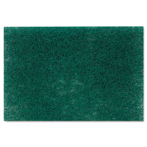 Heavy-Duty Scouring Pad 86, 6 x 9, Green, Dozen
