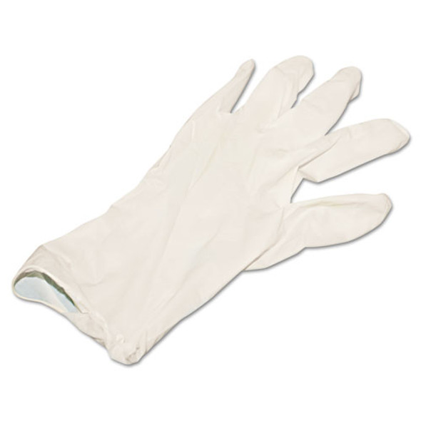 Powder-Free Synthetic Vinyl Gloves, Large, Beige, 4 mil, 100/Box