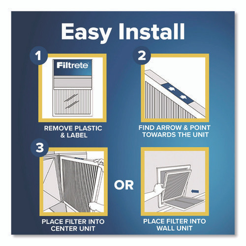 High Performance Air Filter, 14 x 25, 4/Carton