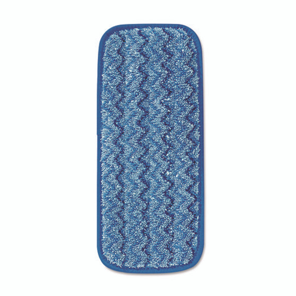 Microfiber Wall/Stair Wet Mopping Pad, 13.75 x 5.5 x 0.5, Blue