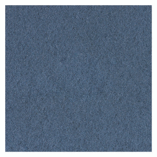 Scrubbing Floor Pads, 14" Diameter, Blue, 5/Carton