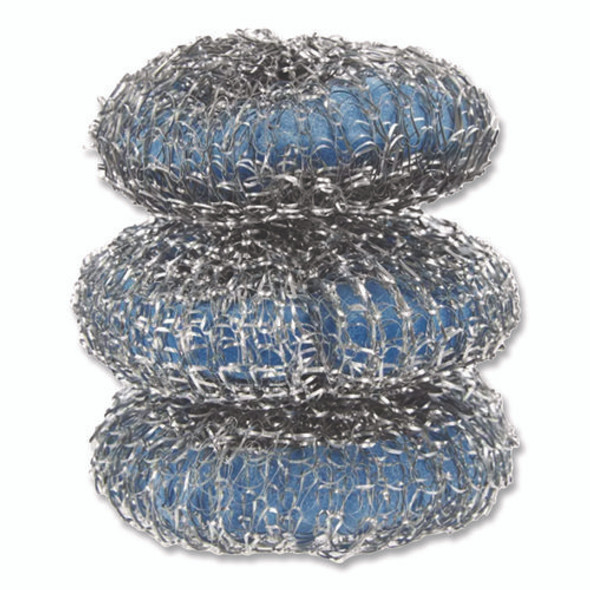 Ultra Steel Scrubbers, Gray/Silver, 3/Pack
