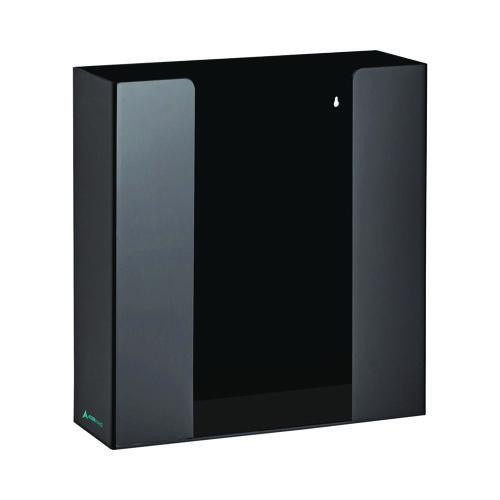 Acrylic Glove Dispenser, Double Box Capacity, 10.2 x 3.5 x 10.8, Black