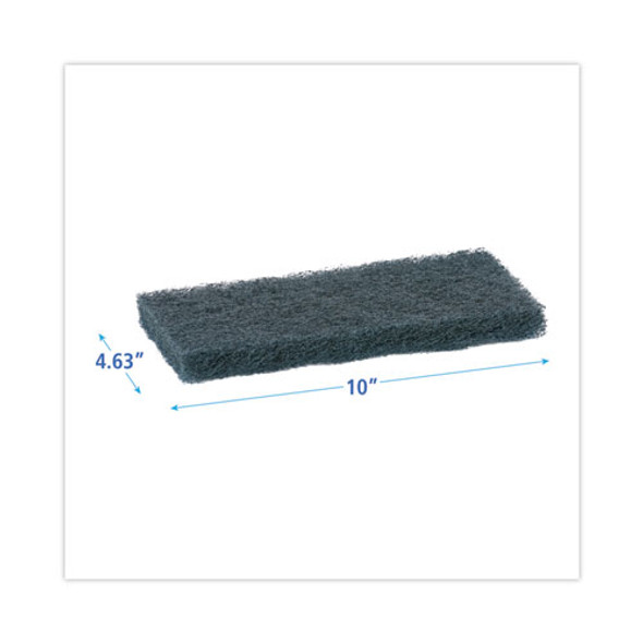 Medium-Duty Scouring Pad, 10 x 4.63, Blue, 20/Carton Medium-Duty Scouring Pad, 10 x 4.63, Blue, 20/Carton