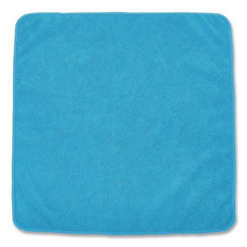 Microfiber Cleaning Cloths, 12 x 12, Blue, 24/Pack