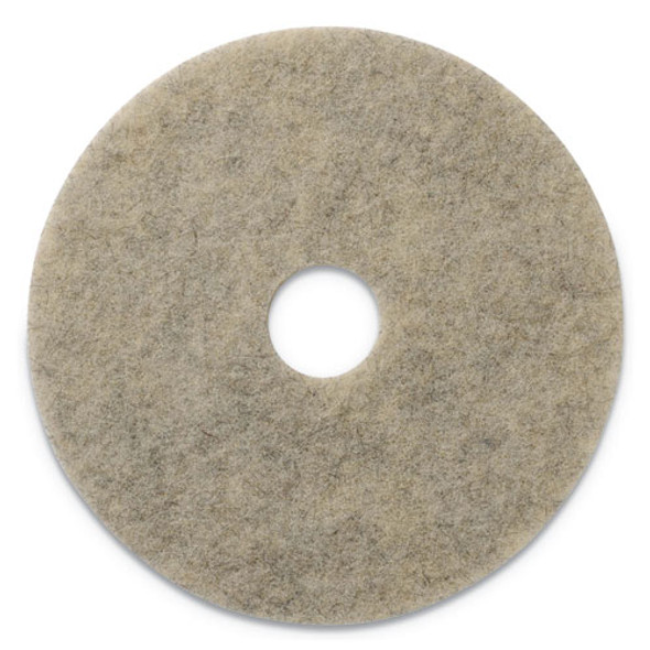 Porko Plus Burnishing Pads, 27" Diameter, Brown, 2/Carton