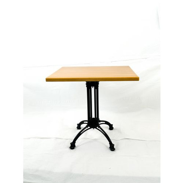 Solid Wood Tables, Cast Iron Base, Square, 36w x 36d x 29.75h, Natural