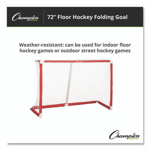 72 Inch Floor Hockey Collapsible Goal, 24" x 72", 1.65" dia Frame
