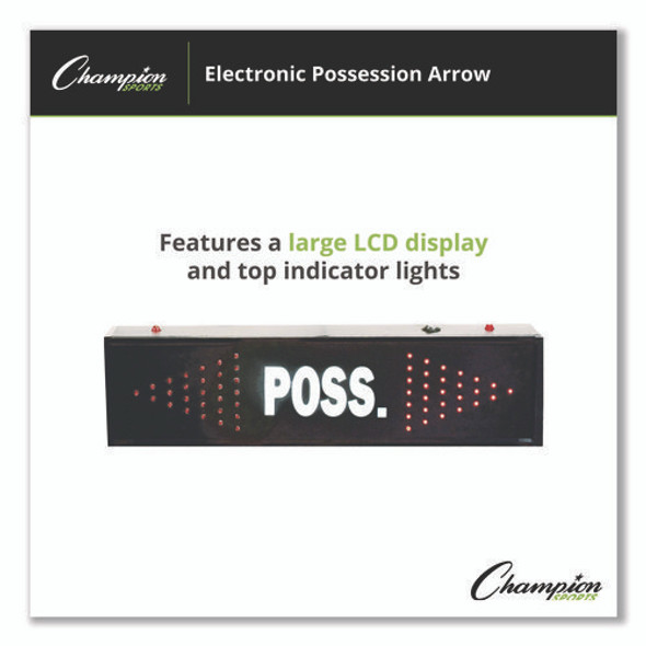 Electronic Possession Arrow, 21" x 3" x 6", Black Face, Red Graphics