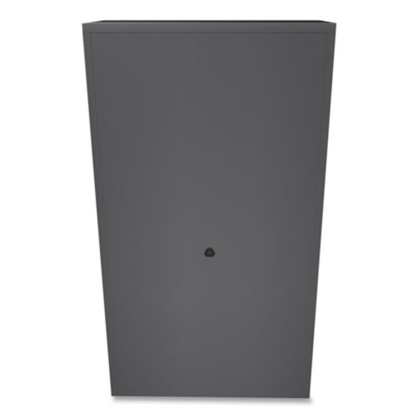 Brigade 700 Series Lateral File, Three-Shelf Enclosed Storage, 2 Legal/Letter-Size File Drawers, Charcoal, 36" x 18" x 64.25"