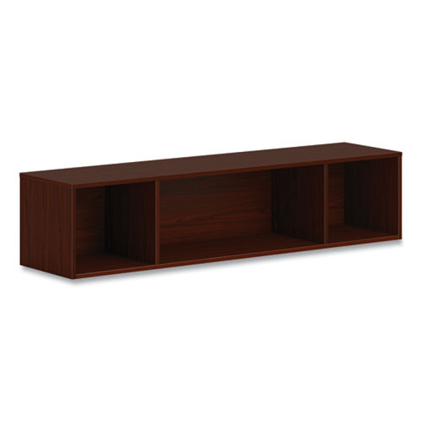 Mod Wall Storage, 60w x 14d x 39.75h, Traditional Mahogany
