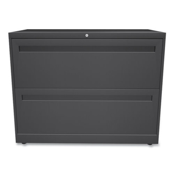 Brigade 700 Series Lateral File, 2 Legal/Letter-Size File Drawers, Charcoal, 36" x 18" x 28"