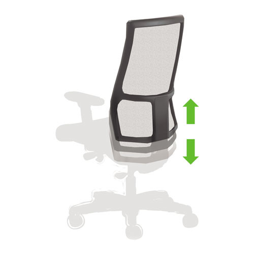 Ignition Series Mesh Mid-Back Work Chair, Supports Up to 300 lb, 17.5" to 22" Seat Height, Espresso Seat, Black Back/Base