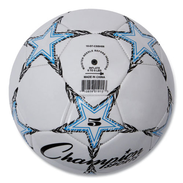 VIPER Soccer Ball, No. 5. Size, 8.5" to 9" Diameter, White